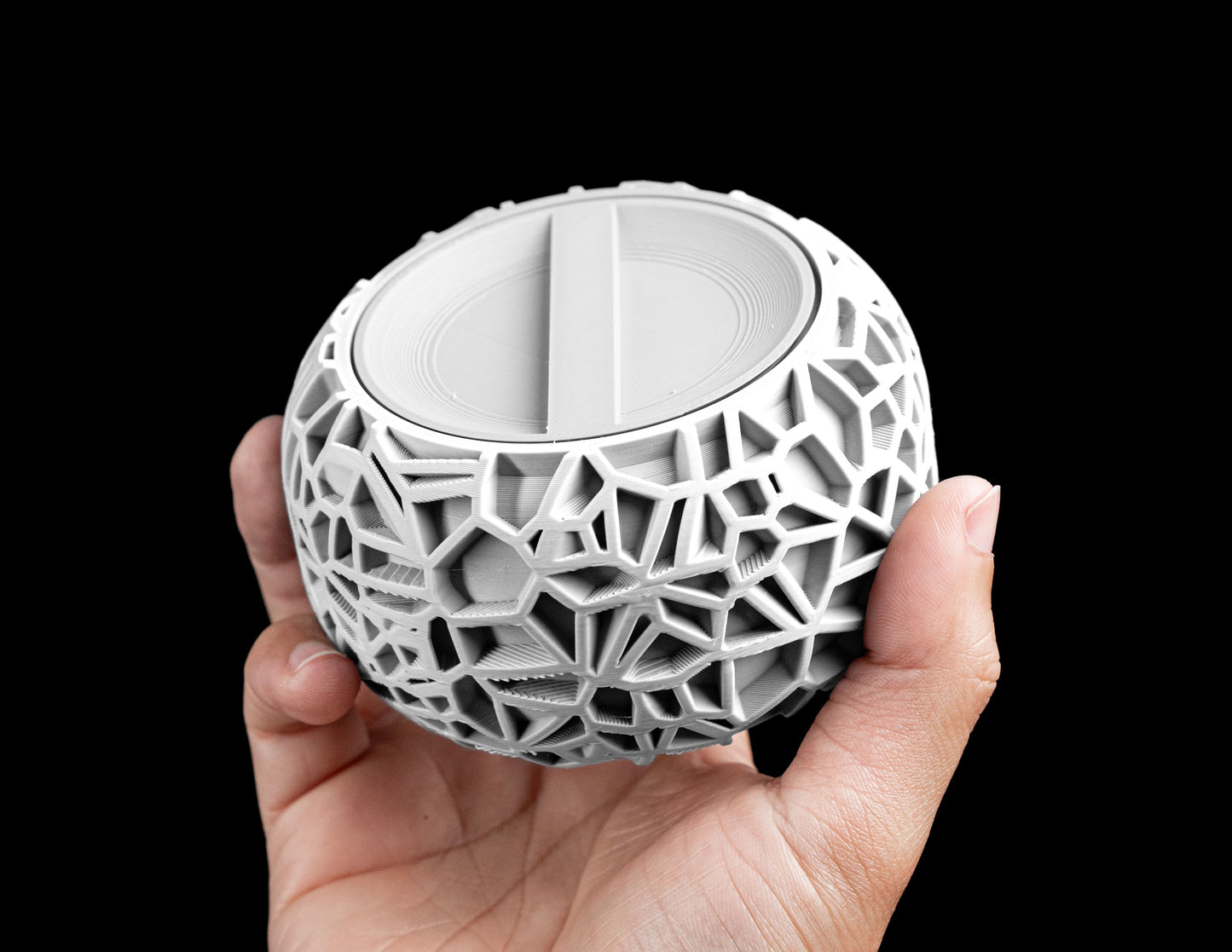 Lidded Jar, Twist Lid Container, Elegant Countertop Catchall, Nordic Minimalist!