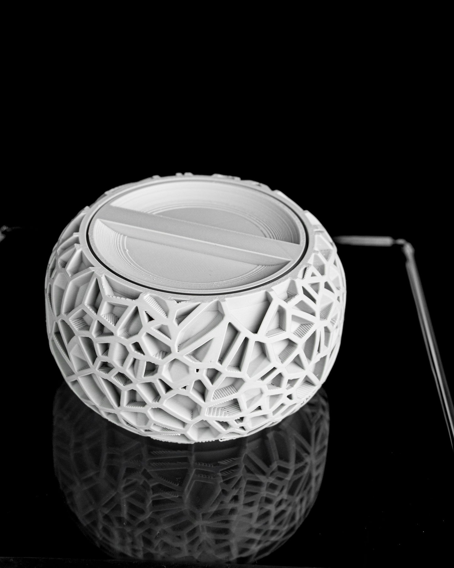 Lidded Jar, Twist Lid Container, Elegant Countertop Catchall, Nordic Minimalist!