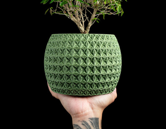 Planter pot, geometric succulent holder, minimalist indoor organizer, modern Nordic