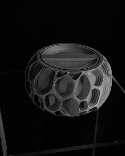 Lidded Jar, Geometric Stash Container, Minimalist Countertop Organizer, Vanity Catchall