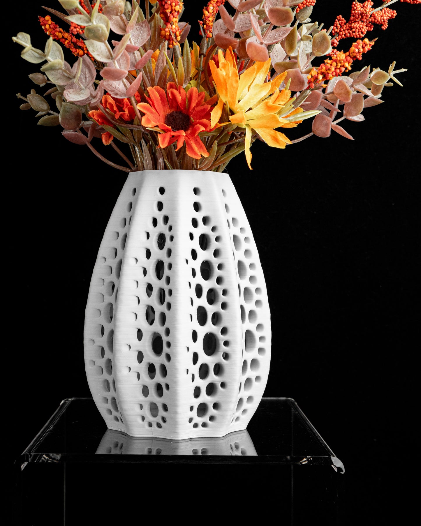 Japandi Style Seashell Vase, Original Sculptural Table Vessel, Artistic Contemporary Desktop Accent, Geometric Decor