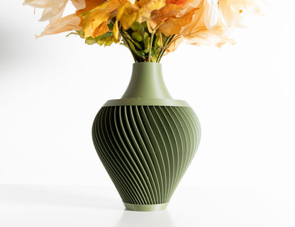 Modern Vase, Geometric Centerpiece, Sculptural Tabletop Accent, Decorative Flower Holder
