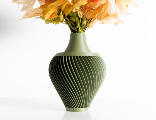 Modern Vase, Geometric Centerpiece, Sculptural Tabletop Accent, Decorative Flower Holder