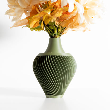 Modern Vase, Geometric Centerpiece, Sculptural Tabletop Accent, Decorative Flower Holder