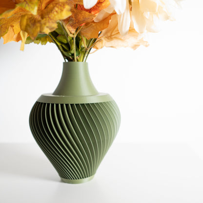 Modern Vase, Geometric Centerpiece, Sculptural Tabletop Accent, Decorative Flower Holder