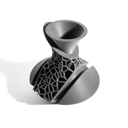 modern vase, sculptural tabletop floral holder, contemporary decorative elegant vessel