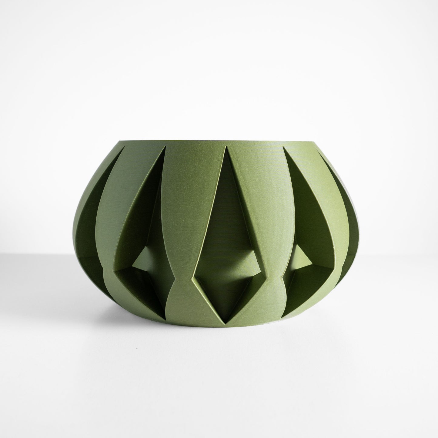 Geometric Planter Pot, Sculptural Plant Container, Artistic Desk Succulent Holder, Contemporary Stylish Nordic Accent