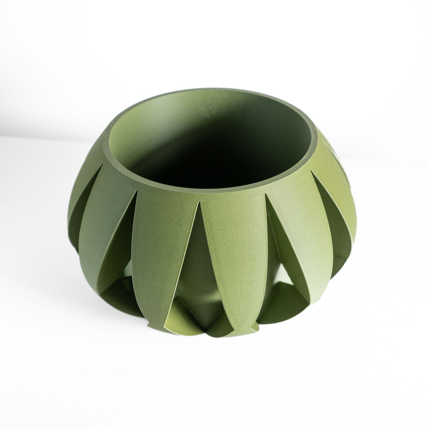 Geometric Planter Pot, Sculptural Plant Container, Artistic Desk Succulent Holder, Contemporary Stylish Nordic Accent