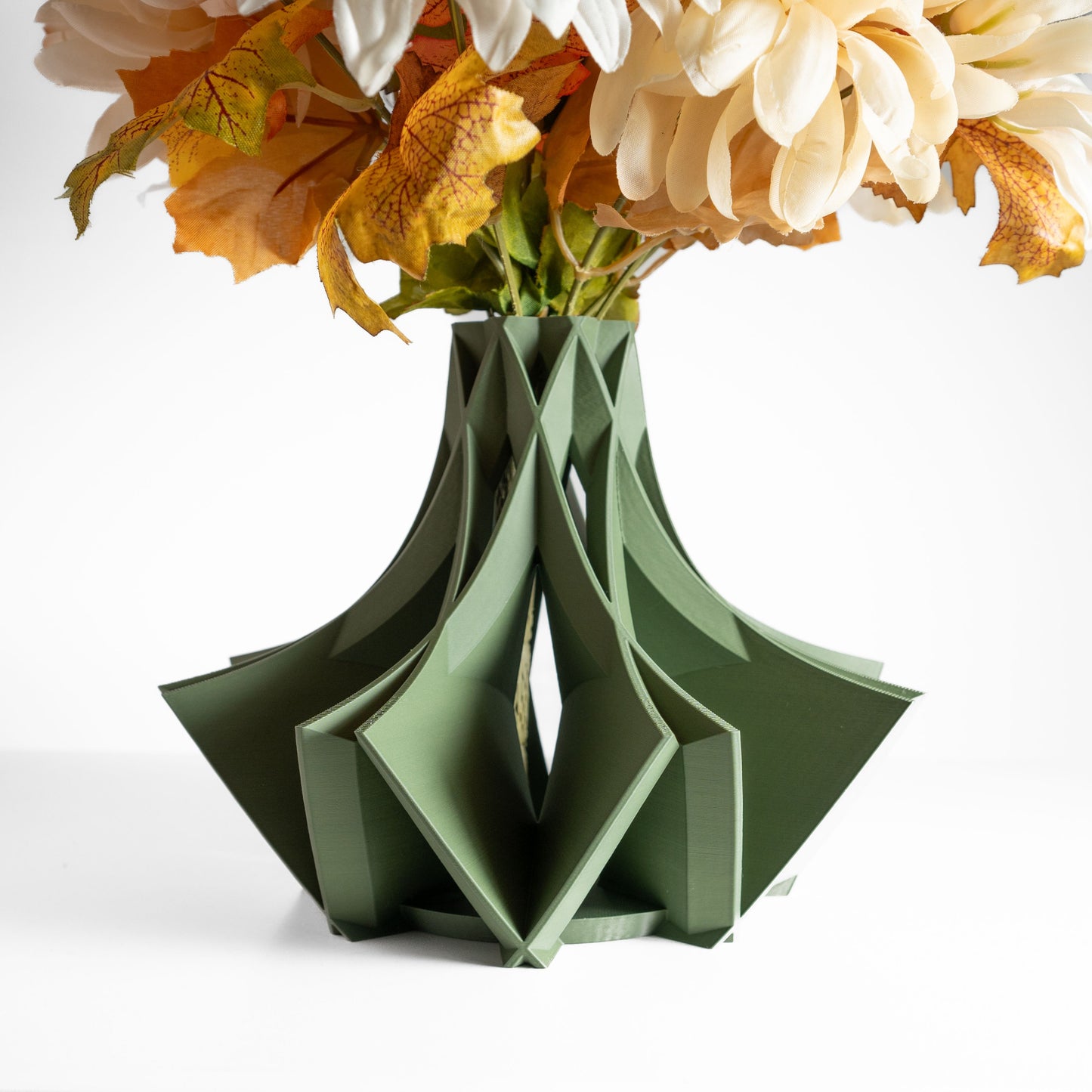 Modern Vase, Minimalist Tabletop Decor, Elegant Dried Bouquet Display Centerpiece