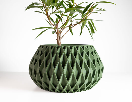 Modern Minimalist Indoor Planter, Succulent Desk Holder, Houseplant Bust, Eco Decoration, Shelf Plant