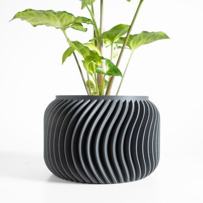 Planter Pot, Sculptural Indoor Plant Vessel, Succulent Holder, Home Nordic Floral Accent, Matte