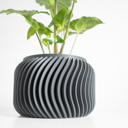 Planter Pot, Sculptural Indoor Plant Vessel, Succulent Holder, Home Nordic Floral Accent, Matte