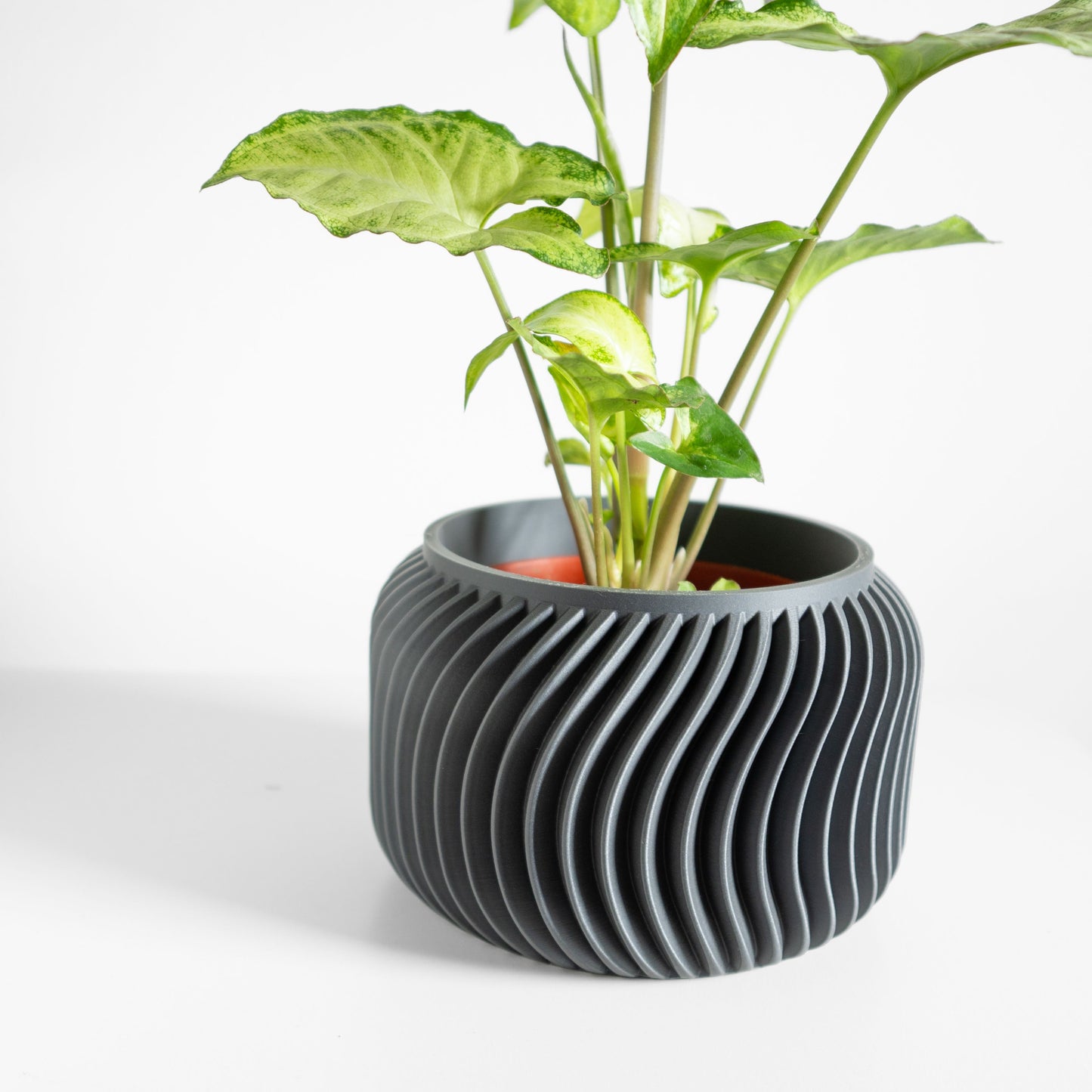 Planter Pot, Sculptural Indoor Plant Vessel, Succulent Holder, Home Nordic Floral Accent, Matte