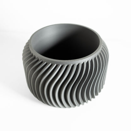 Planter Pot, Sculptural Indoor Plant Vessel, Succulent Holder, Home Nordic Floral Accent, Matte