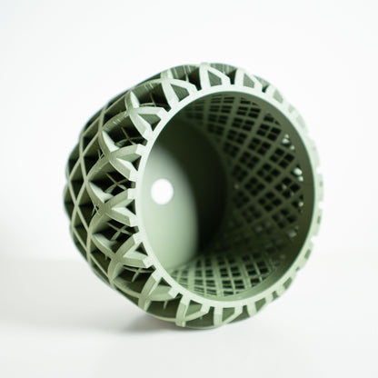 Orchid Pot Tray, Sculptural Root-View Planter, Modern Matte, Artistic Sculptural Flowering Solution