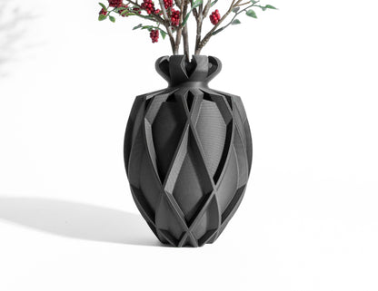 Modern Vase, Minimalist Centerpiece, Sculptural Flower Holder, Desk Accent, Decoration
