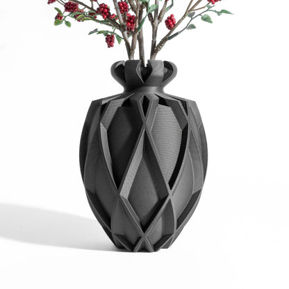 Modern Vase, Minimalist Centerpiece, Sculptural Flower Holder, Desk Accent, Decoration