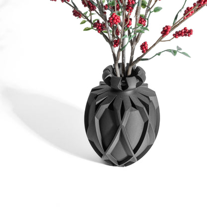 Modern Vase, Minimalist Centerpiece, Sculptural Flower Holder, Desk Accent, Decoration