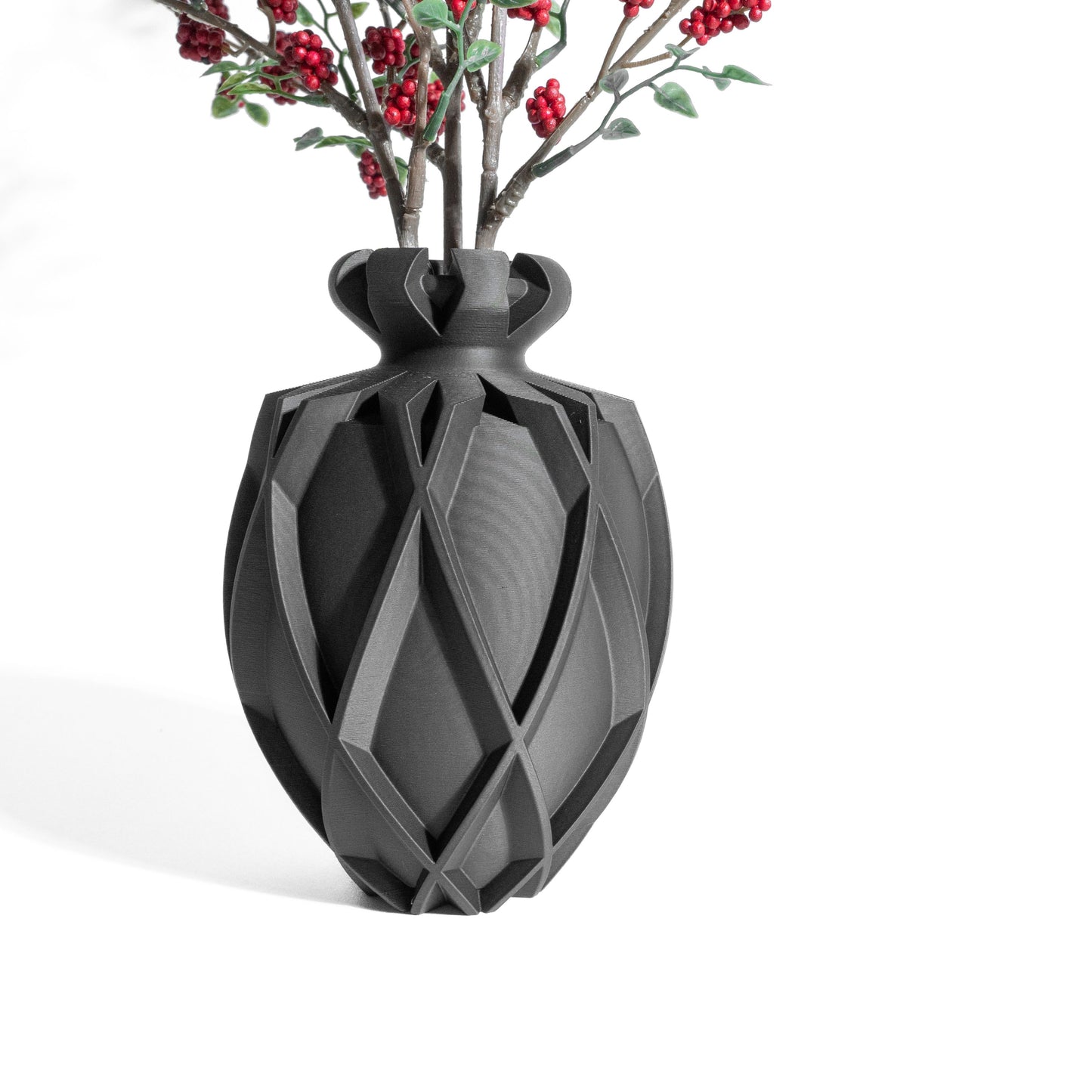 Modern Vase, Minimalist Centerpiece, Sculptural Flower Holder, Desk Accent, Decoration