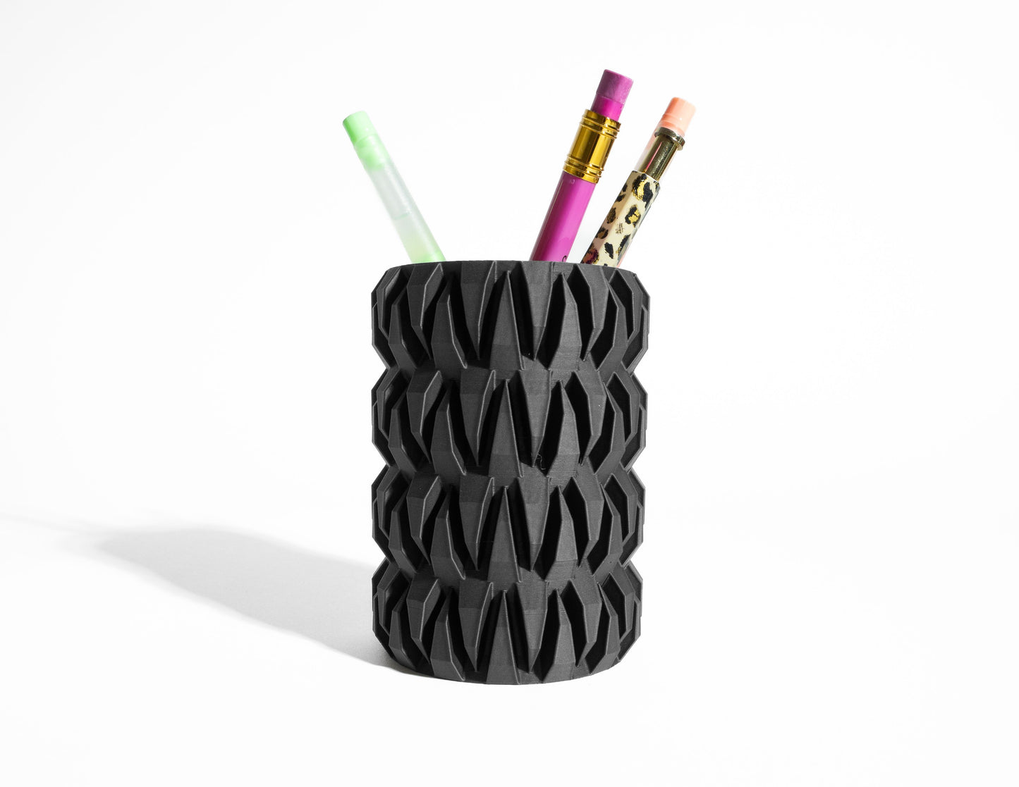 Pen Holder, Minimalist Pencil Cup, Modern Workspace Organizer, Sculptural Statement