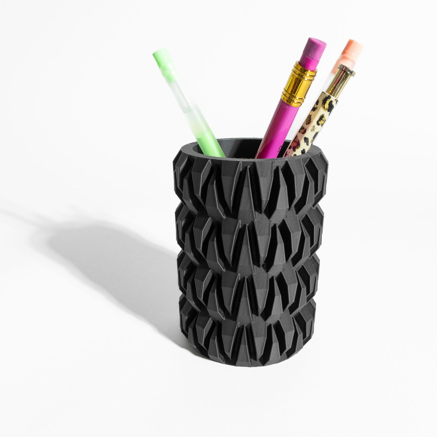 Pen Holder, Minimalist Pencil Cup, Modern Workspace Organizer, Sculptural Statement