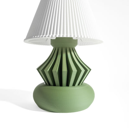 Table Lamp, Art Deco Bedside Accent, Minimalist Scandinavian Nightstand Luminaire