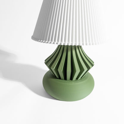 Table Lamp, Art Deco Bedside Accent, Minimalist Scandinavian Nightstand Luminaire