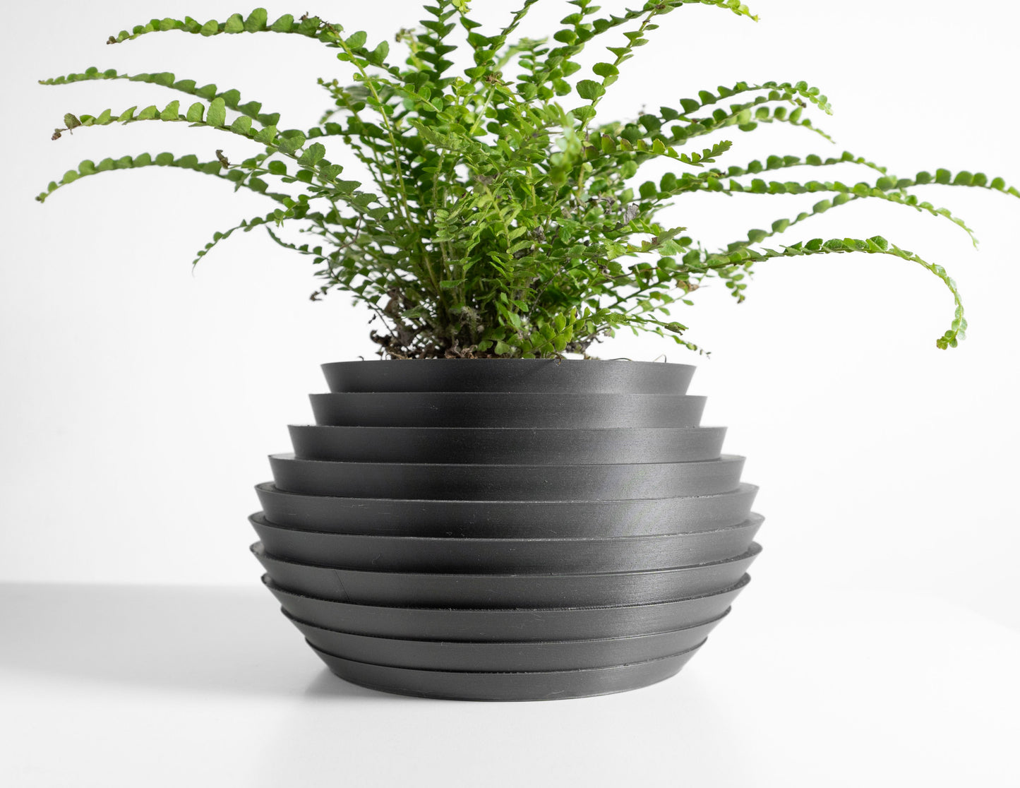 planter pot, sculptural architectural tabletop succulent desktop herb vessel, contemporary