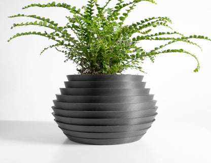 planter pot, sculptural architectural tabletop succulent desktop herb vessel, contemporary