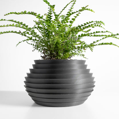 planter pot, sculptural architectural tabletop succulent desktop herb vessel, contemporary