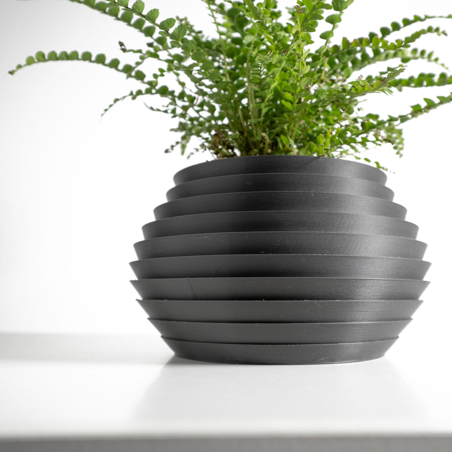 planter pot, sculptural architectural tabletop succulent desktop herb vessel, contemporary