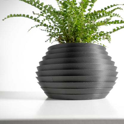 planter pot, sculptural architectural tabletop succulent desktop herb vessel, contemporary