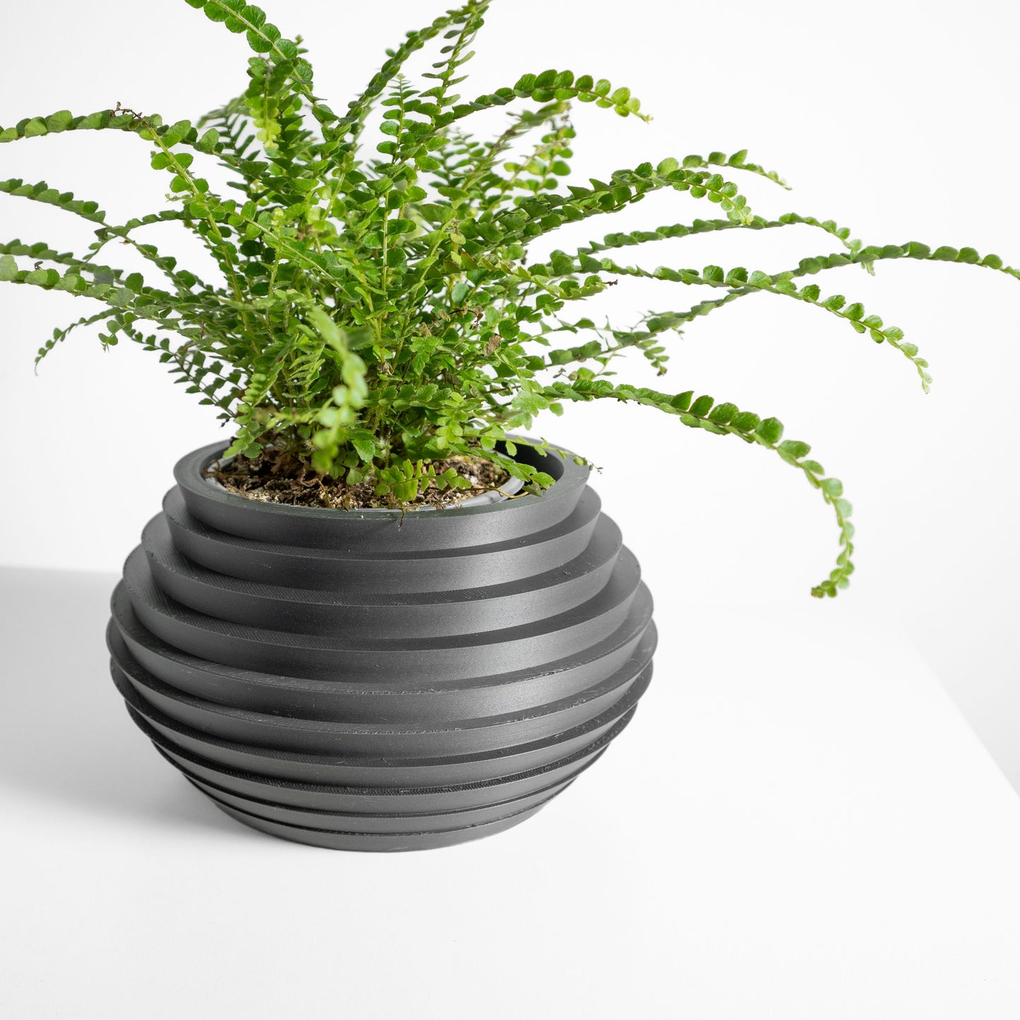planter pot, sculptural architectural tabletop succulent desktop herb vessel, contemporary