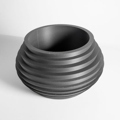 planter pot, sculptural architectural tabletop succulent desktop herb vessel, contemporary