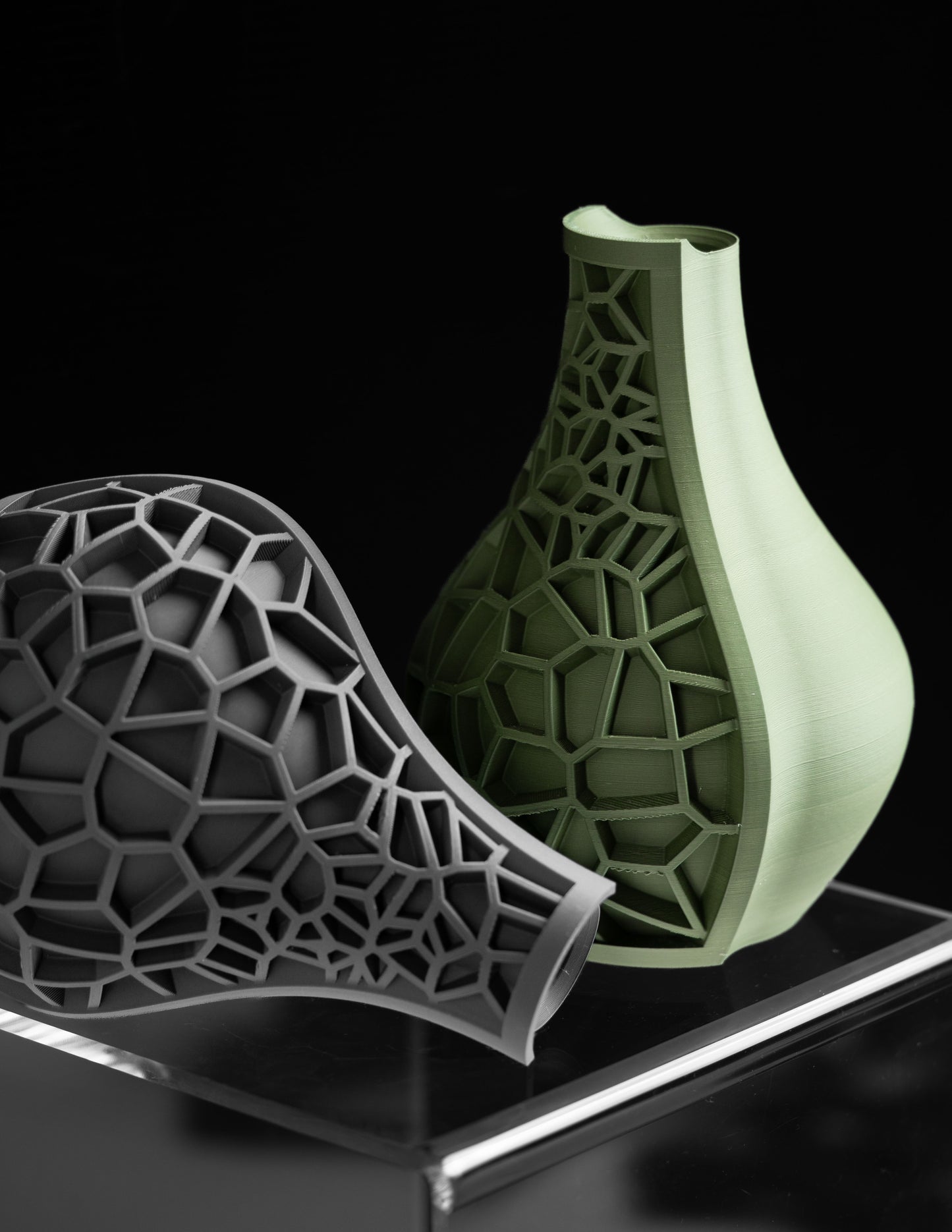 Modern Vase, Sculptural Table Vessel, Architectural Contemporary Mantel Accent Slate