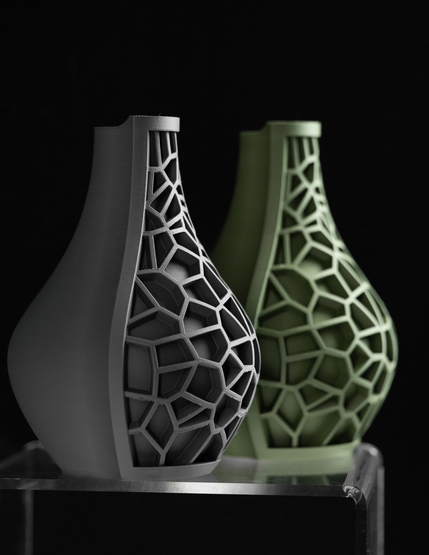 Modern Vase, Sculptural Table Vessel, Architectural Contemporary Mantel Accent Slate