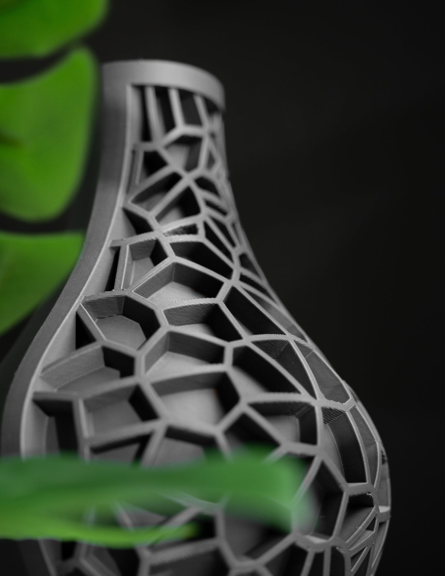 Modern Vase, Sculptural Table Vessel, Architectural Contemporary Mantel Accent Slate