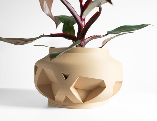 Succulent Planter, Geometric Desktop Herb Holder, Modern Minimalist Sculptural Accent