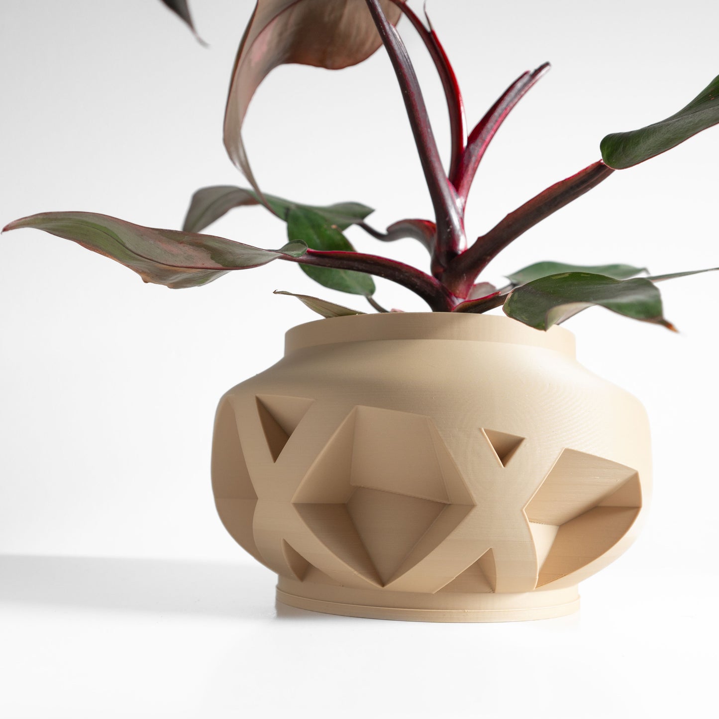 Succulent Planter, Geometric Desktop Herb Holder, Modern Minimalist Sculptural Accent