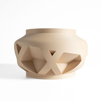 Succulent Planter, Geometric Desktop Herb Holder, Modern Minimalist Sculptural Accent