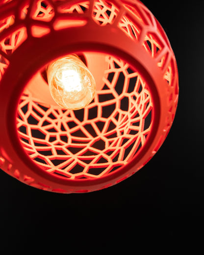 Pendant Lamp, Geometric Ceiling Shade, Kitchen Island Lighting, Sculptural Minimalist