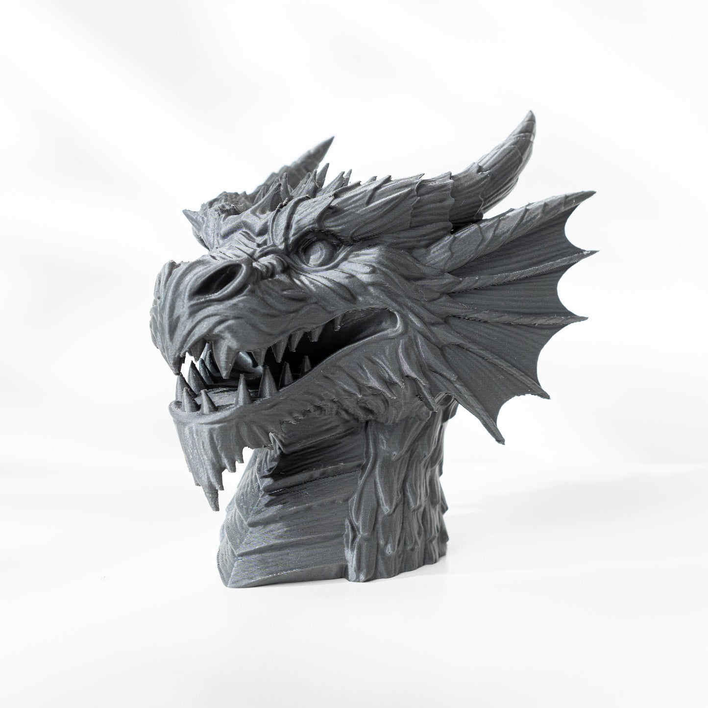 Planter Pot, Sculptural Dragon Statement, Art Deco Contemporary Workspace Accent