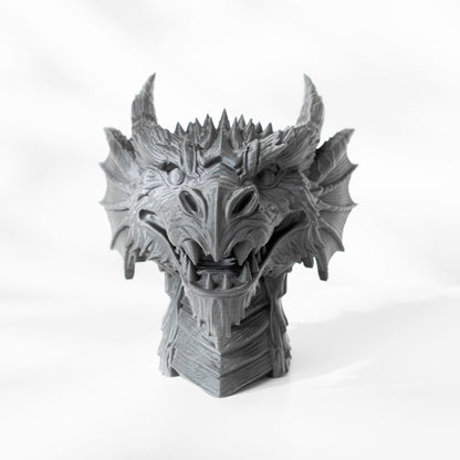 Planter Pot, Sculptural Dragon Statement, Art Deco Contemporary Workspace Accent