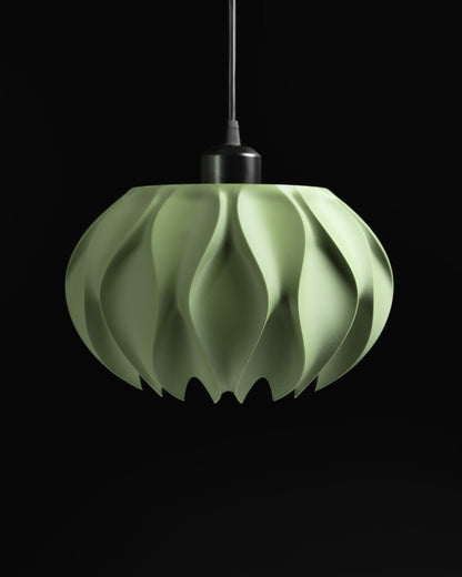 pendant light, minimalist japandi kitchen island shade, sculptural ceiling illuminator