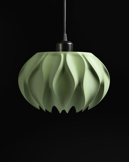 pendant light, minimalist japandi kitchen island shade, sculptural ceiling illuminator