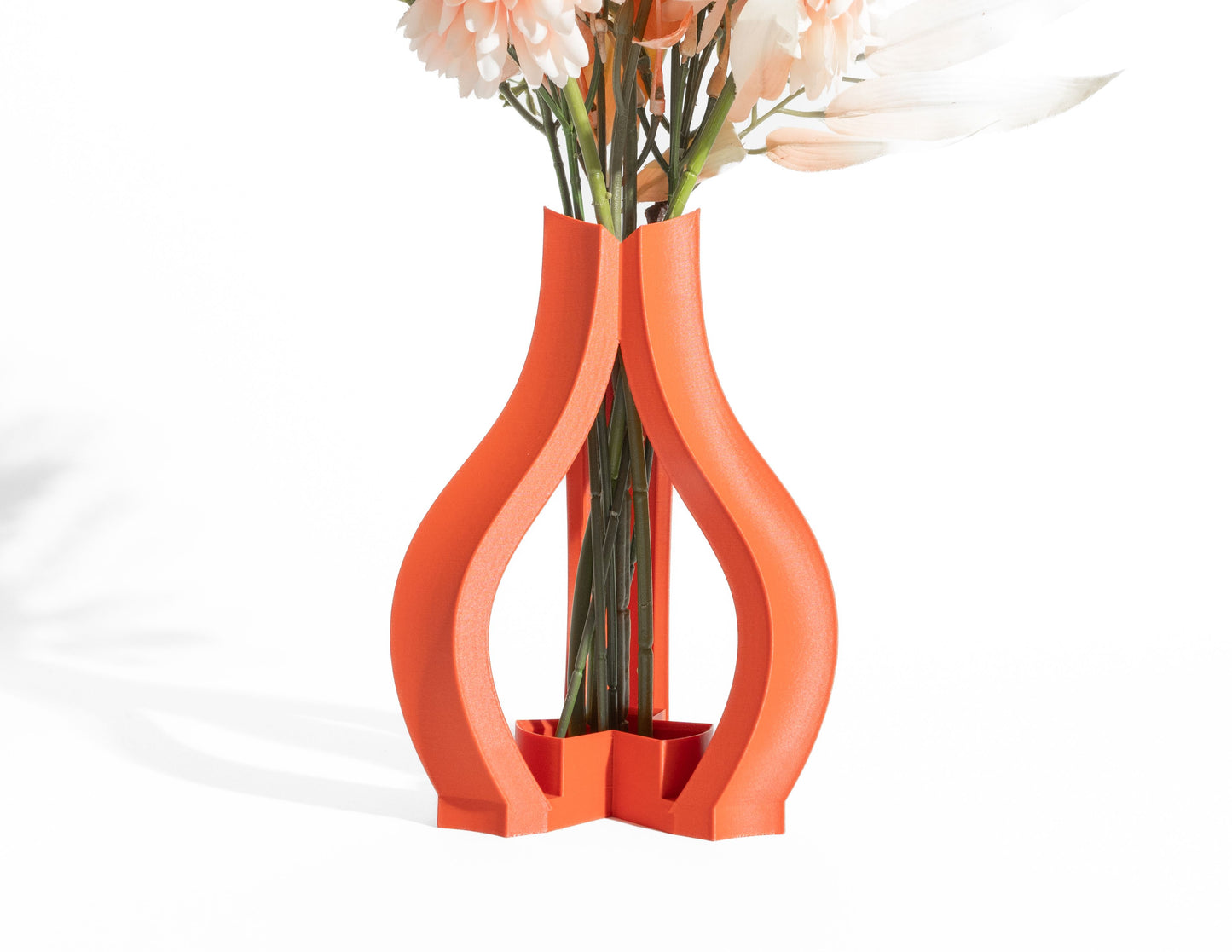 Modern Vase, Geometric Tabletop Sculpture, Minimalist Flower Holder, Japandi Mantel