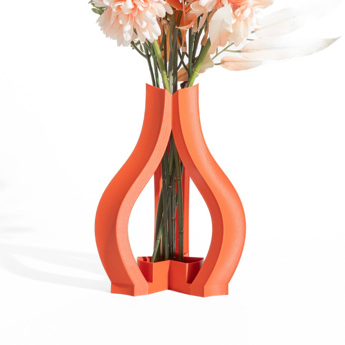 Modern Vase, Geometric Tabletop Sculpture, Minimalist Flower Holder, Japandi Mantel