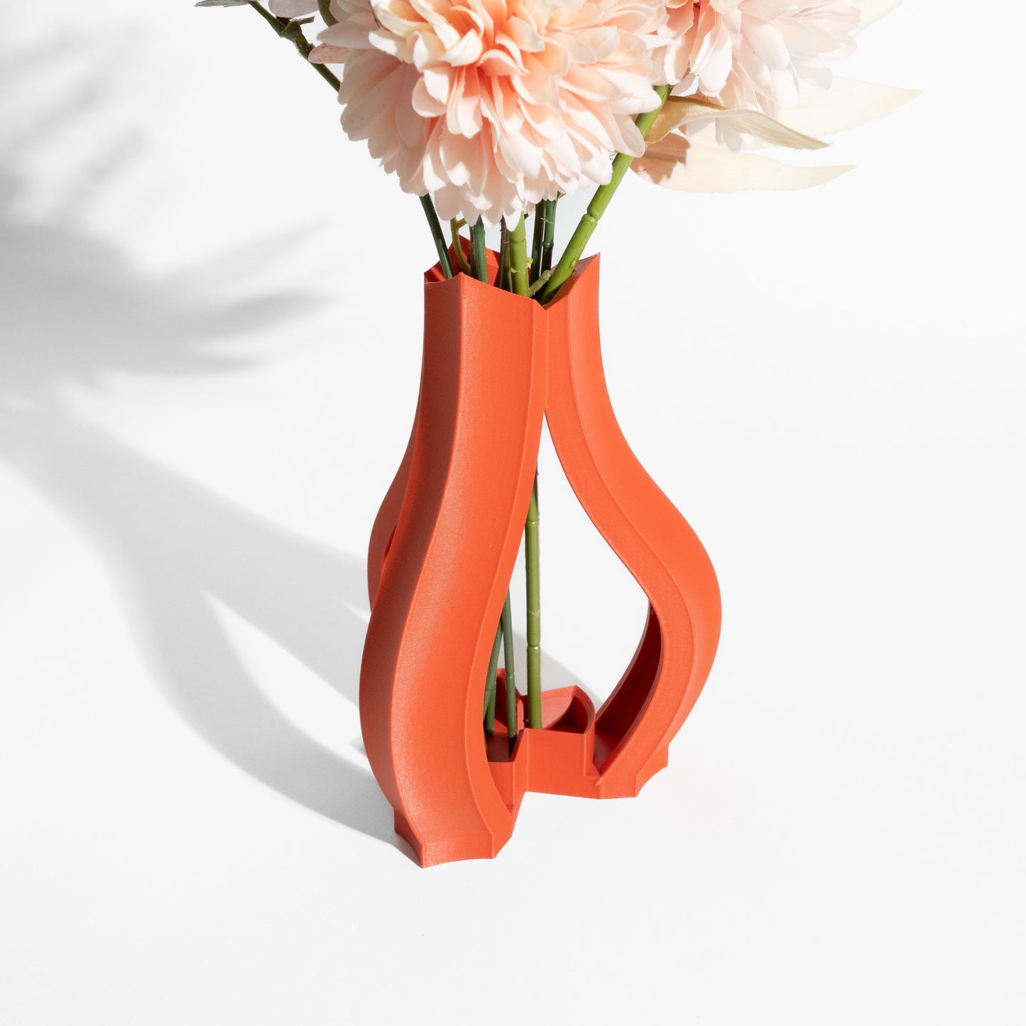 Modern Vase, Geometric Tabletop Sculpture, Minimalist Flower Holder, Japandi Mantel