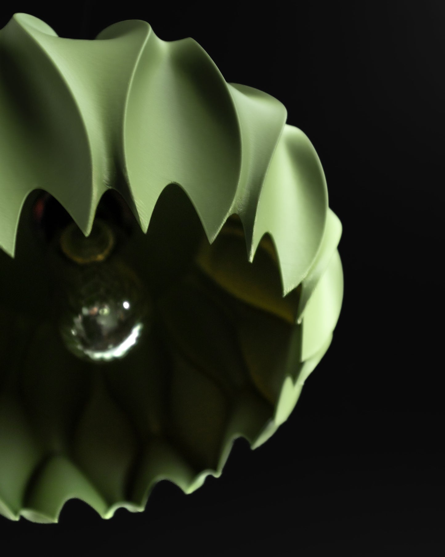 pendant light, minimalist japandi kitchen island shade, sculptural ceiling illuminator