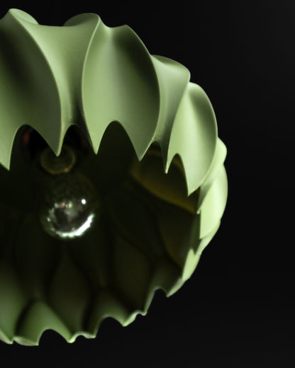 pendant light, minimalist japandi kitchen island shade, sculptural ceiling illuminator